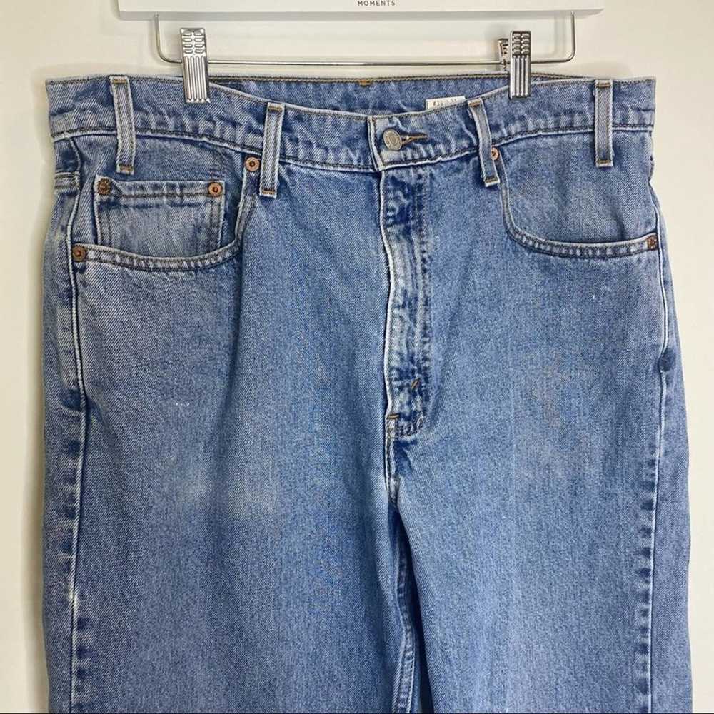Vintage Levi’s 550 High Rise Raw Edge Ankle Jeans… - image 9
