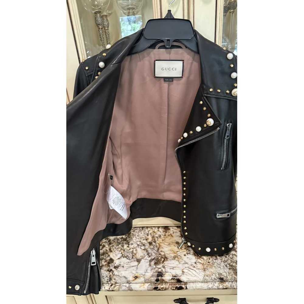 Gucci Leather jacket - image 8