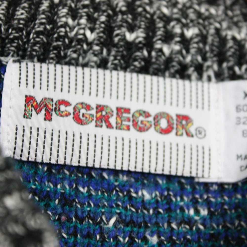 Vintage McGregor Sweater Men's Size XL Blue Marle… - image 6