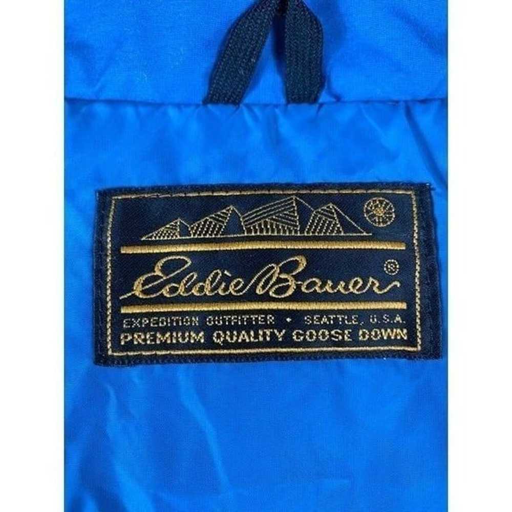 Vintage Eddie Bauer Goose Down Puffer Jacket Blue… - image 3