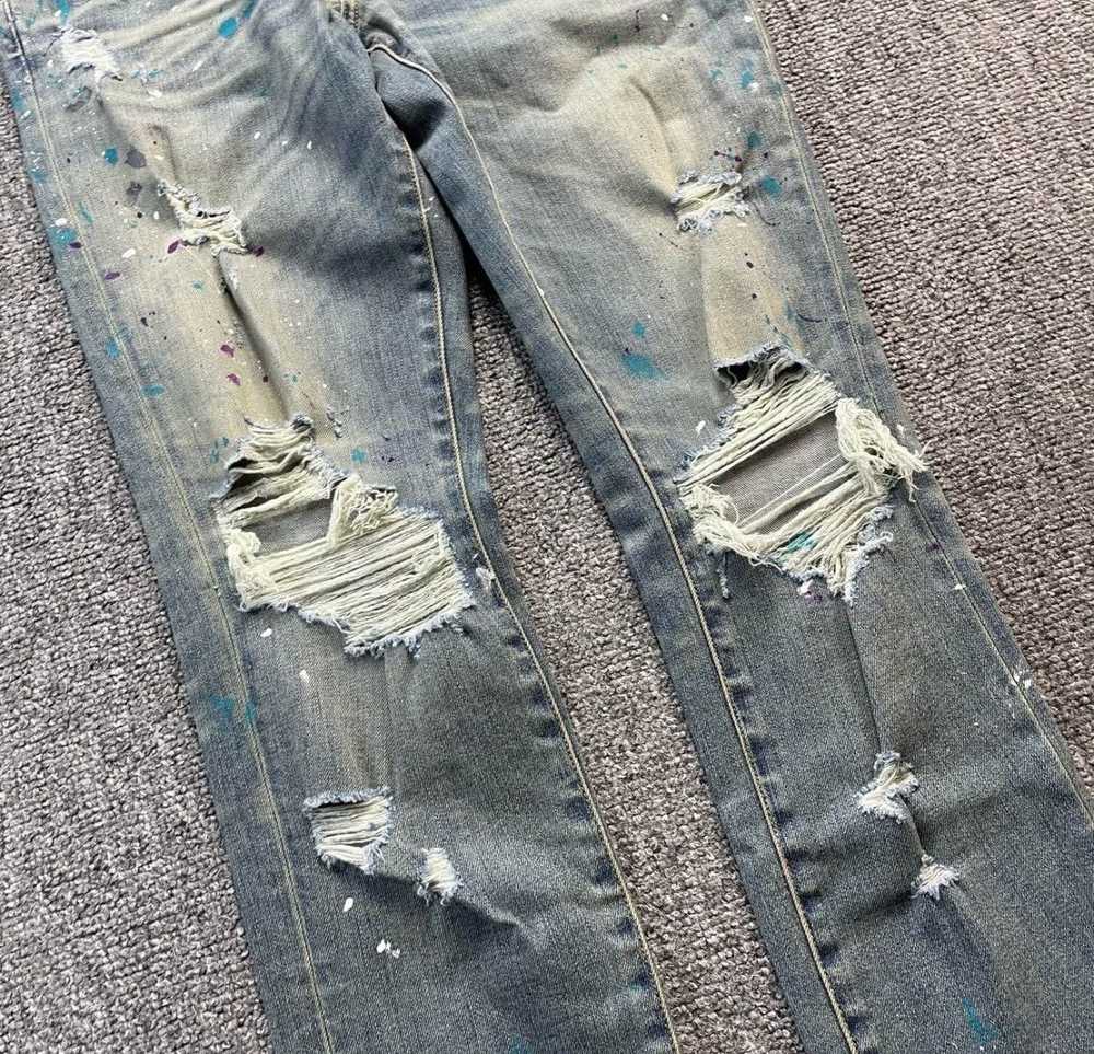 Amiri AMIRI Ink Splashing Damage Jeans - image 3