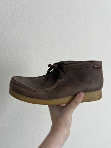 Clarks × Vintage Brown Leather Beeswax Moccasins C