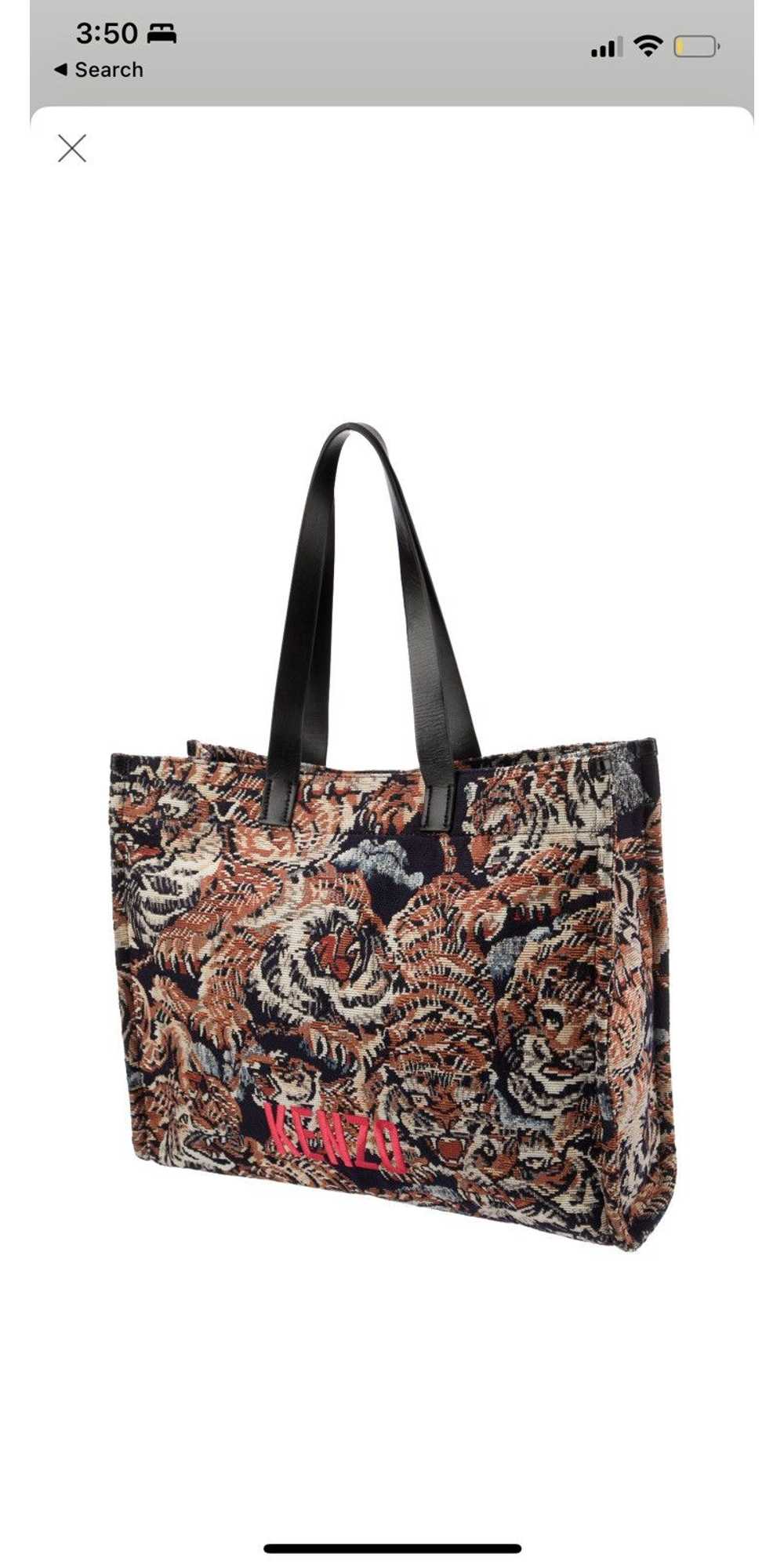 Kenzo KENZO Canvas Tapestry Tiger Tote - image 2