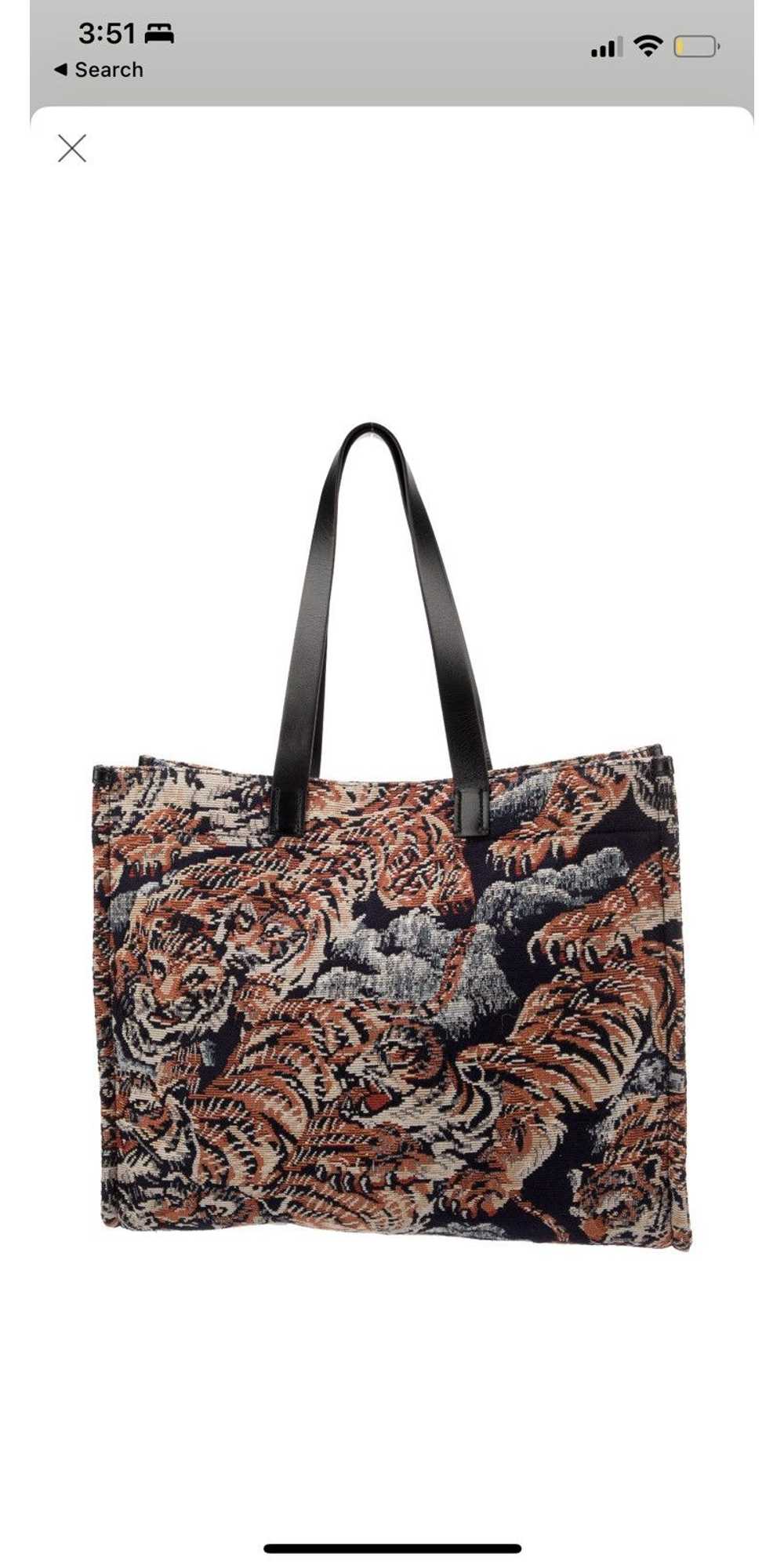 Kenzo KENZO Canvas Tapestry Tiger Tote - image 5