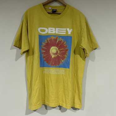 Obey Obey Worldwide Propaganda Flower Tee Shirt