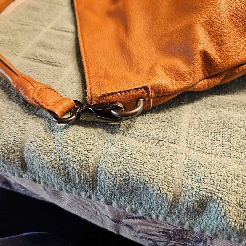Leather over the shoulder/crossbody bag - image 10