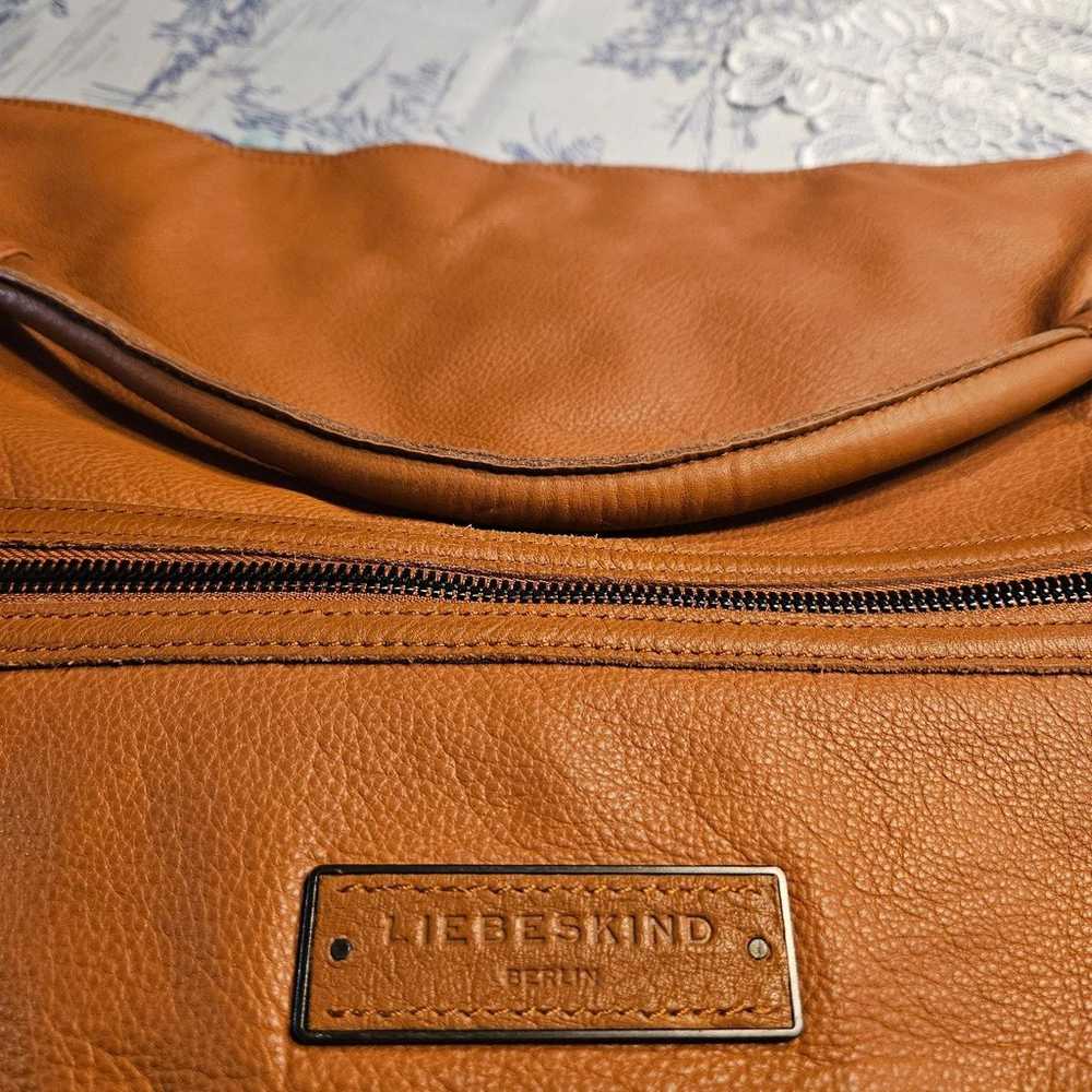Leather over the shoulder/crossbody bag - image 11