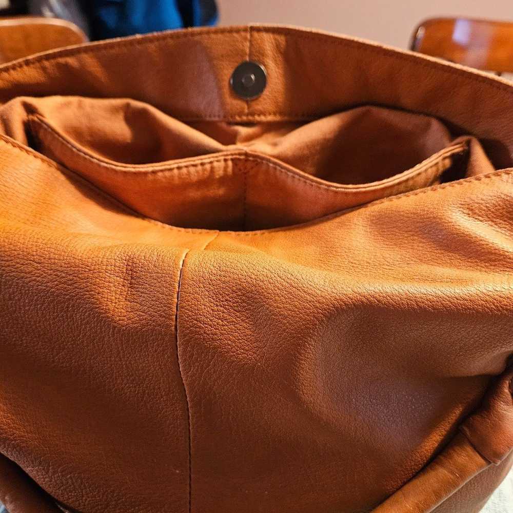 Leather over the shoulder/crossbody bag - image 8
