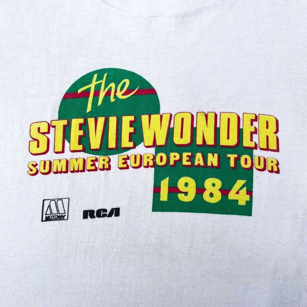 Band Tees × Tour Tee × Vintage Stevie Wonder 84 8… - image 2