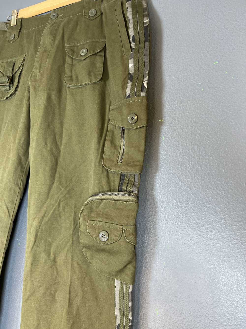 Vintage Free Knight Pants Mens 38 Green Cargo Mil… - image 2