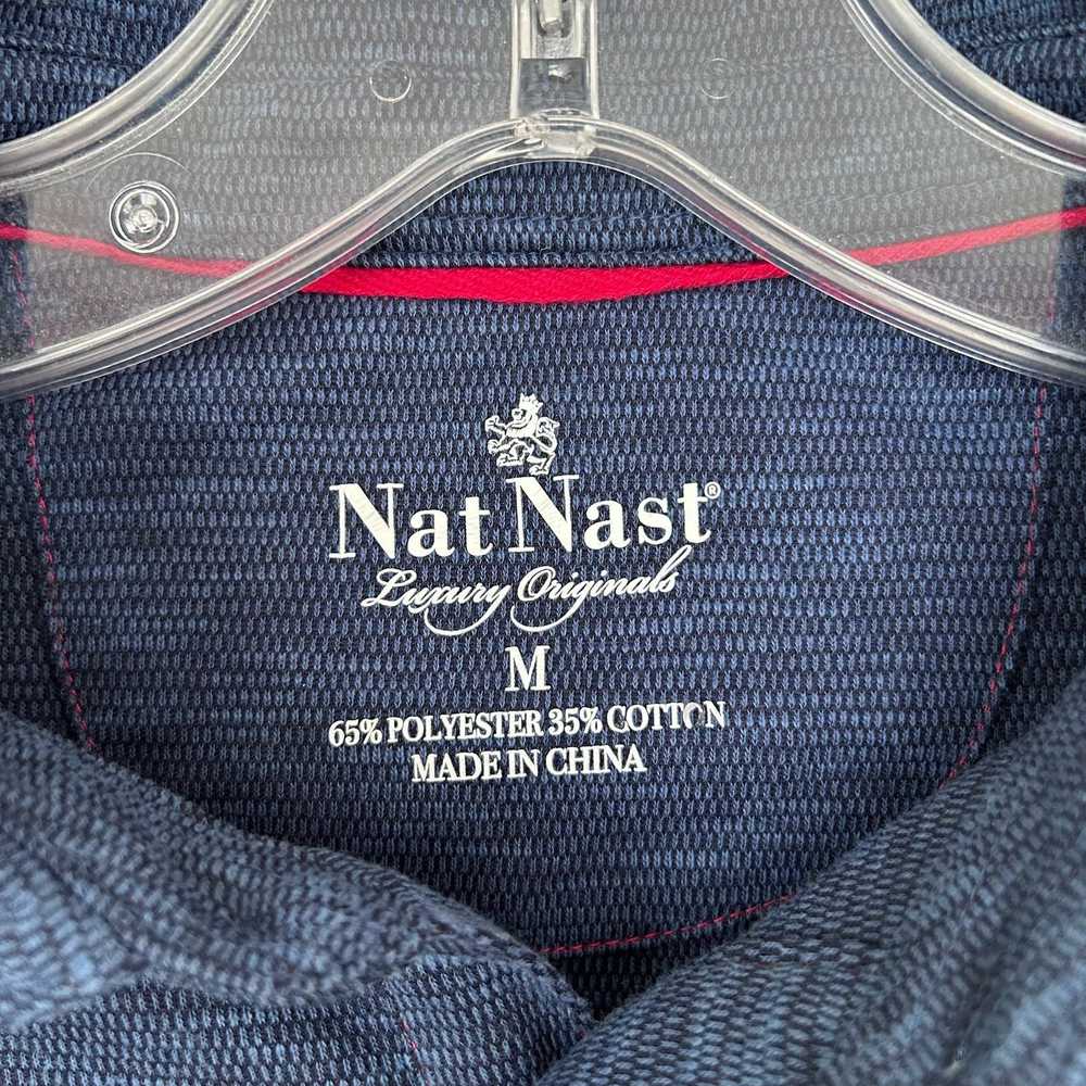 Nat Nast Nat Nast Blue Short Sleeve Polo Sz M - image 2