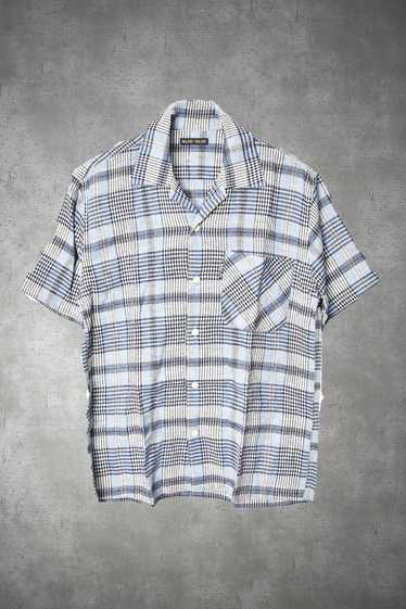 Blue Blue Japan BLUE BLUE/champ collar check shirt