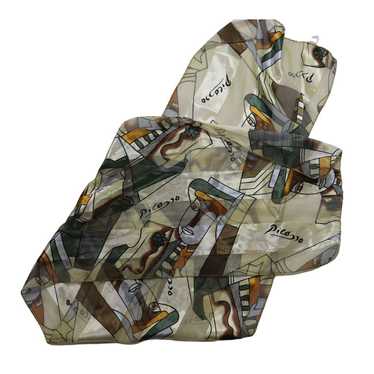 Picasso Beautiful 90's Picasso Art Deco Scarf - image 1