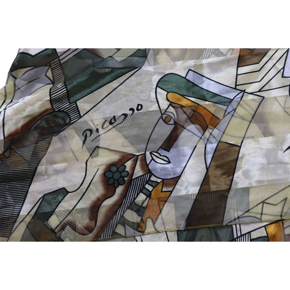 Picasso Beautiful 90's Picasso Art Deco Scarf - image 3