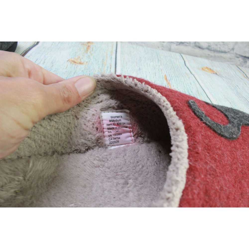 L.L. Bean LL Bean Red Wool Cat Motif Daybreak Coz… - image 8