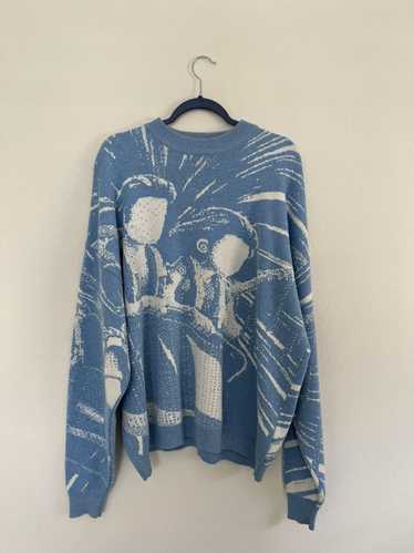 Japanese Brand Forever Vacation Blue Sweater All O