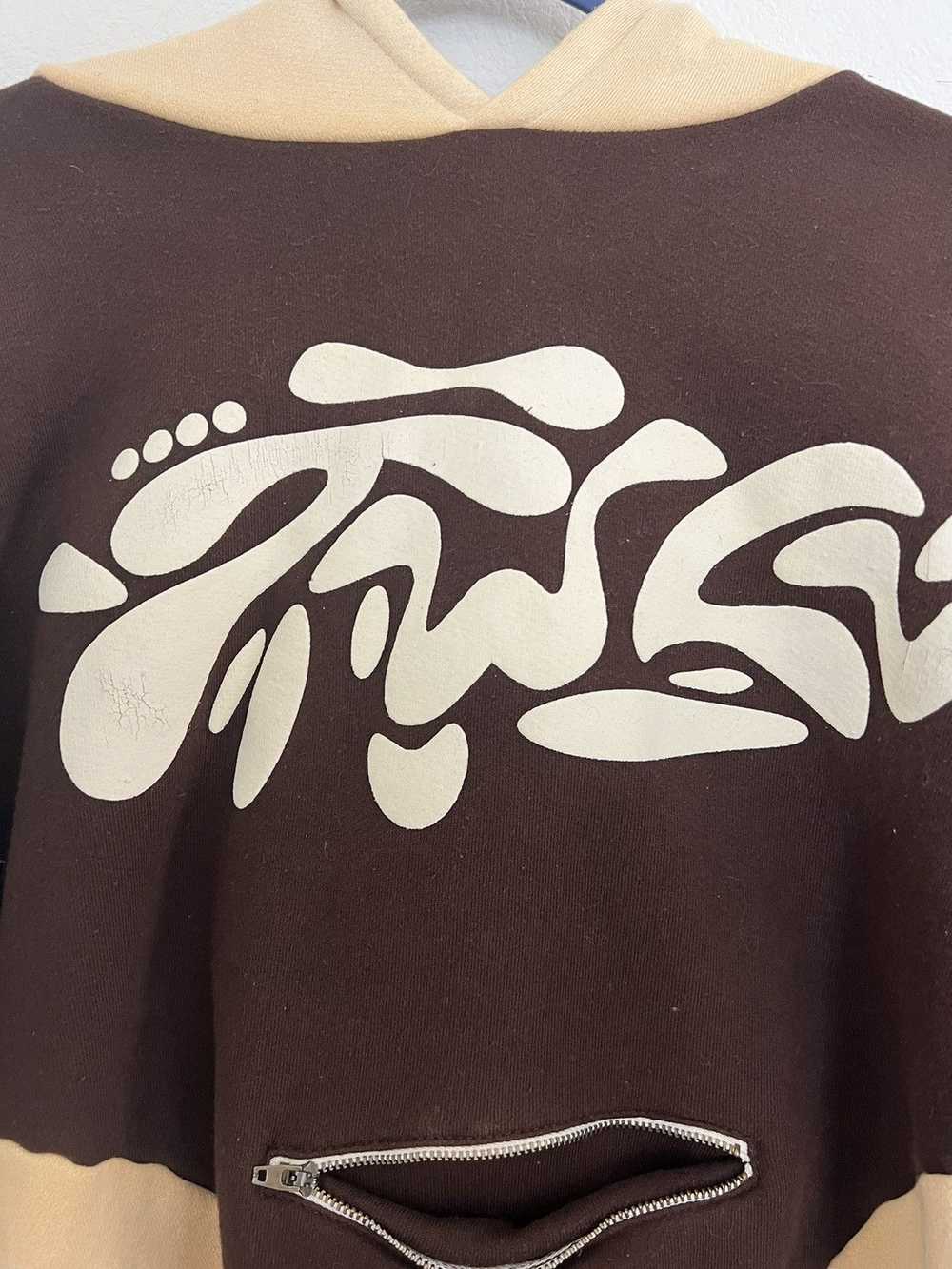 Streetwear × Vintage Y2K Style Brown/Cream Hoodie… - image 2