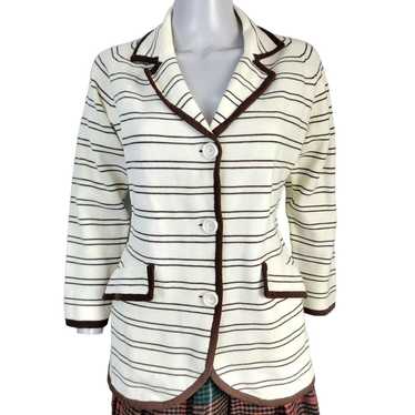 Vintage Vintage 70s Stripe Cardigan Sweater Women… - image 1
