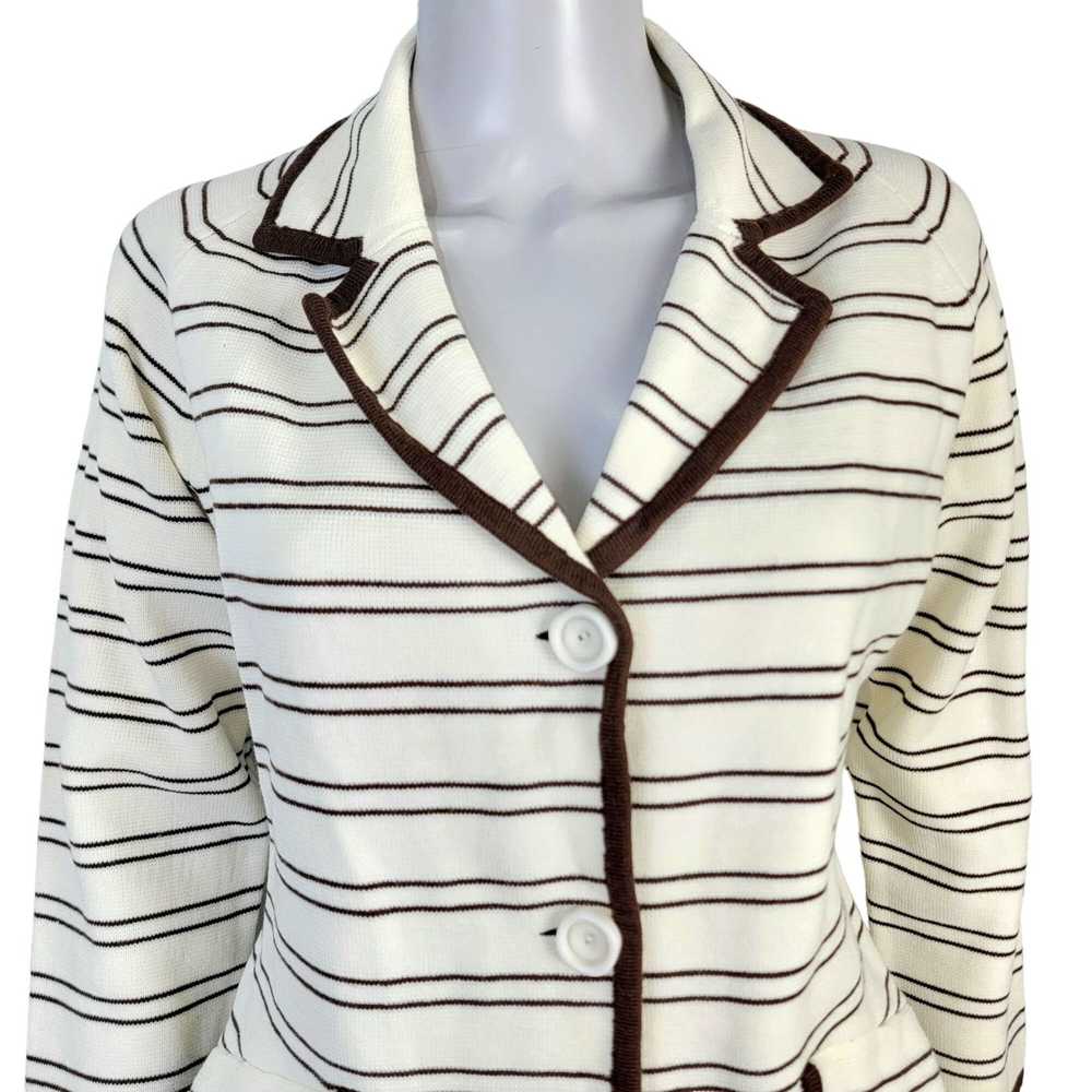 Vintage Vintage 70s Stripe Cardigan Sweater Women… - image 6