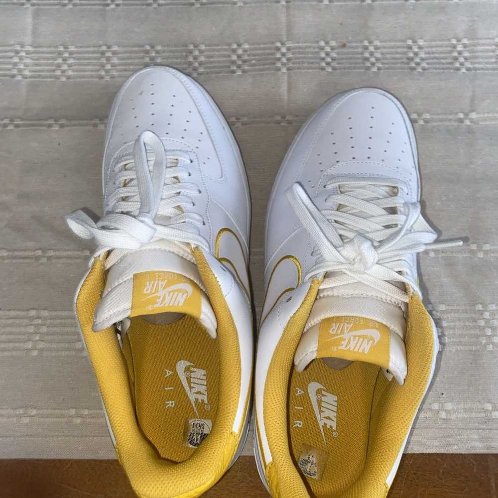 Nike Air Force 1 Low White And Yellow - image 1