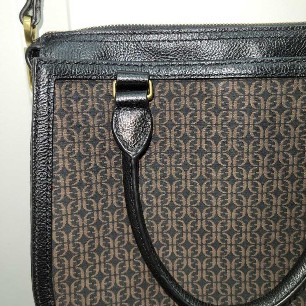 Fossil Ryder Satchel Crossbody Black And Brown Le… - image 12