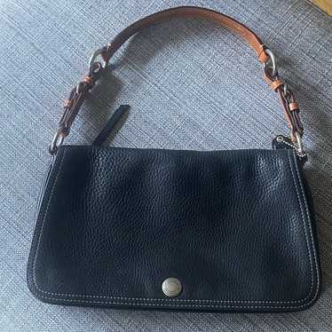 Coach Black Pebble Grain Leather Handbag