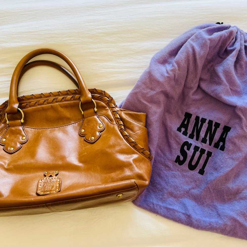 Anna Sui Designer Luxury Leather Handbag Satchel … - image 12