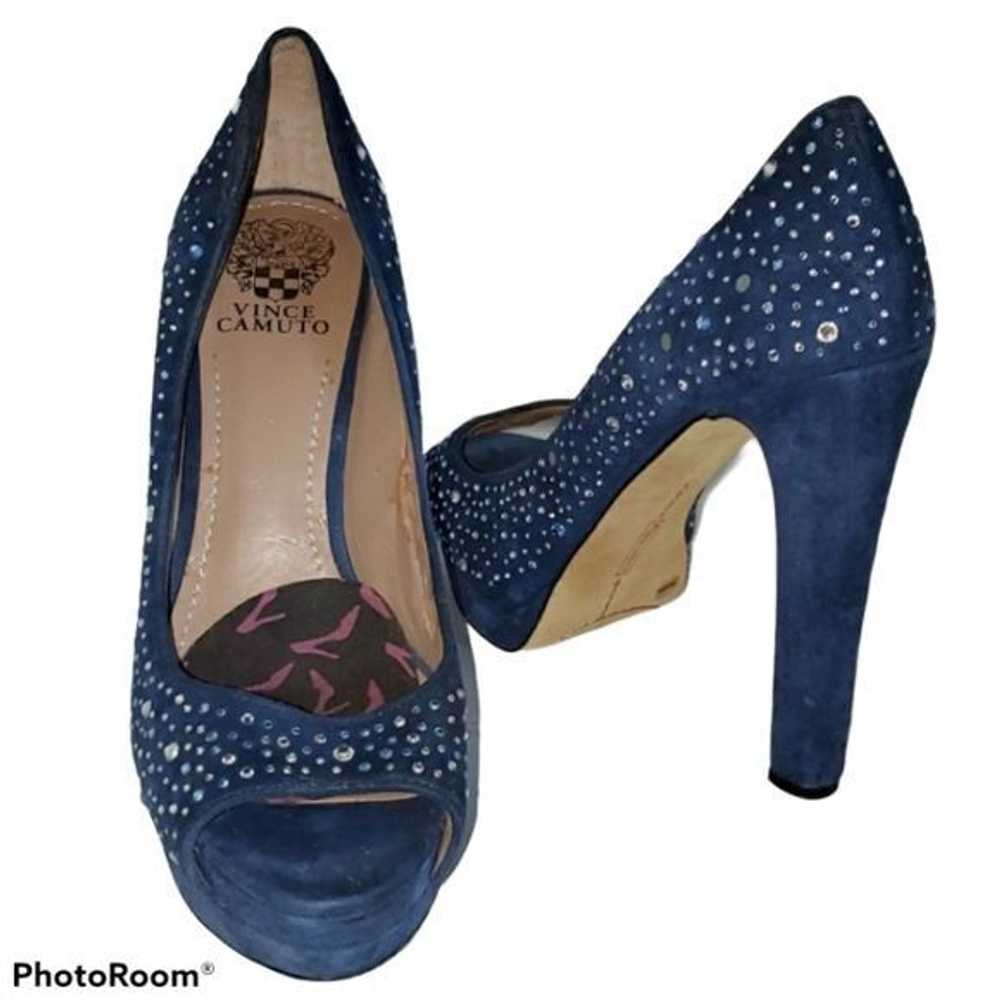 Vince Camuto Vince Camuto Heels Shoes Pumps Navy … - image 2