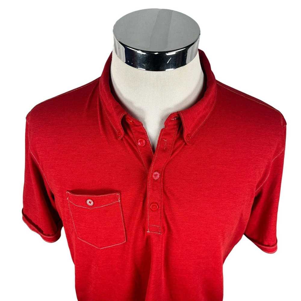 Ping Ping Polo Shirt XL Red Sensor cool Golf Pock… - image 2