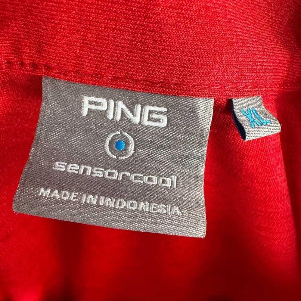 Ping Ping Polo Shirt XL Red Sensor cool Golf Pock… - image 7