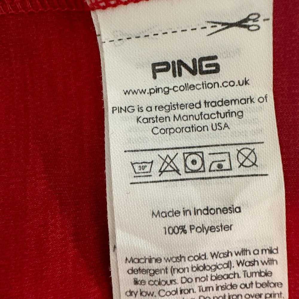 Ping Ping Polo Shirt XL Red Sensor cool Golf Pock… - image 8