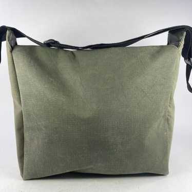 What Daisy Did Recycled Green Canvas Messenger BAG
