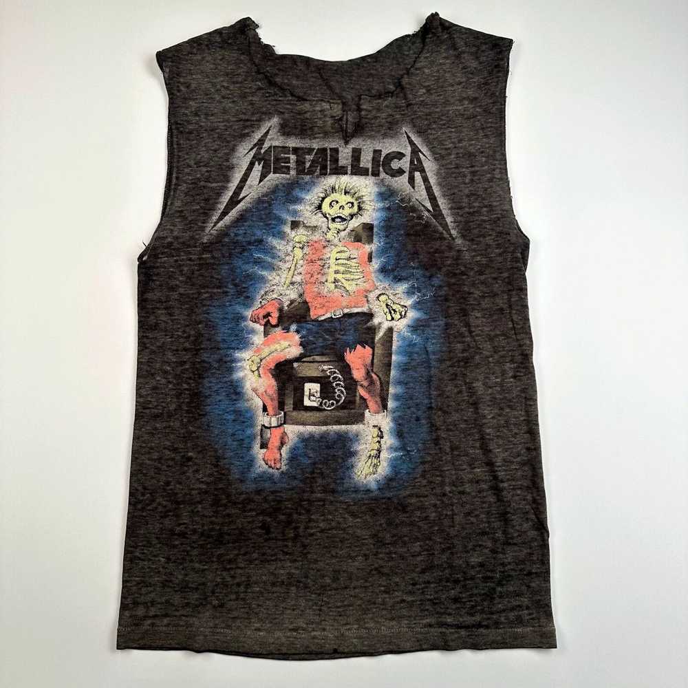 Vintage Vintage 1987 Metallica Sleeveless Shirt S… - image 1