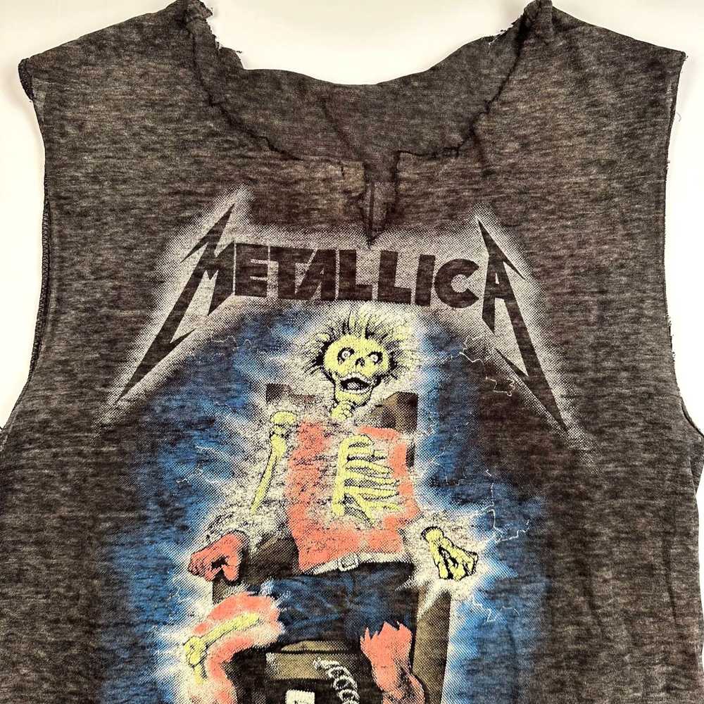 Vintage Vintage 1987 Metallica Sleeveless Shirt S… - image 2