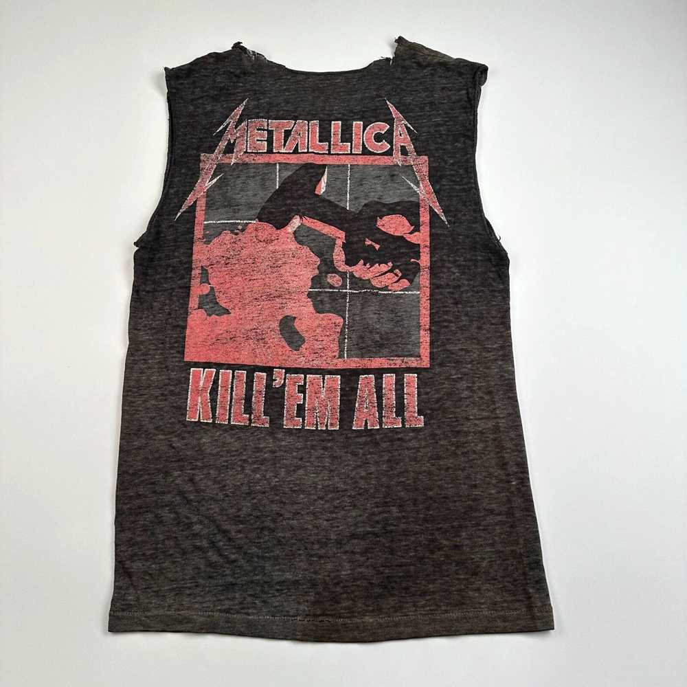 Vintage Vintage 1987 Metallica Sleeveless Shirt S… - image 3