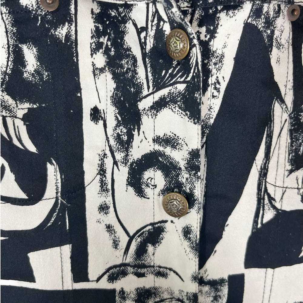 Other Kaktus Black & White Picasso Abstract Denim… - image 5