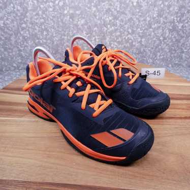 Vintage Babolat Mens 5.5 Tennis Shoe Black Orange… - image 1