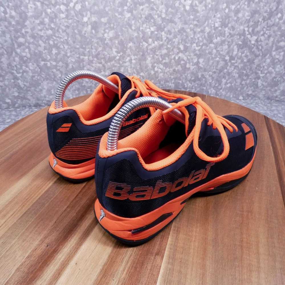 Vintage Babolat Mens 5.5 Tennis Shoe Black Orange… - image 3