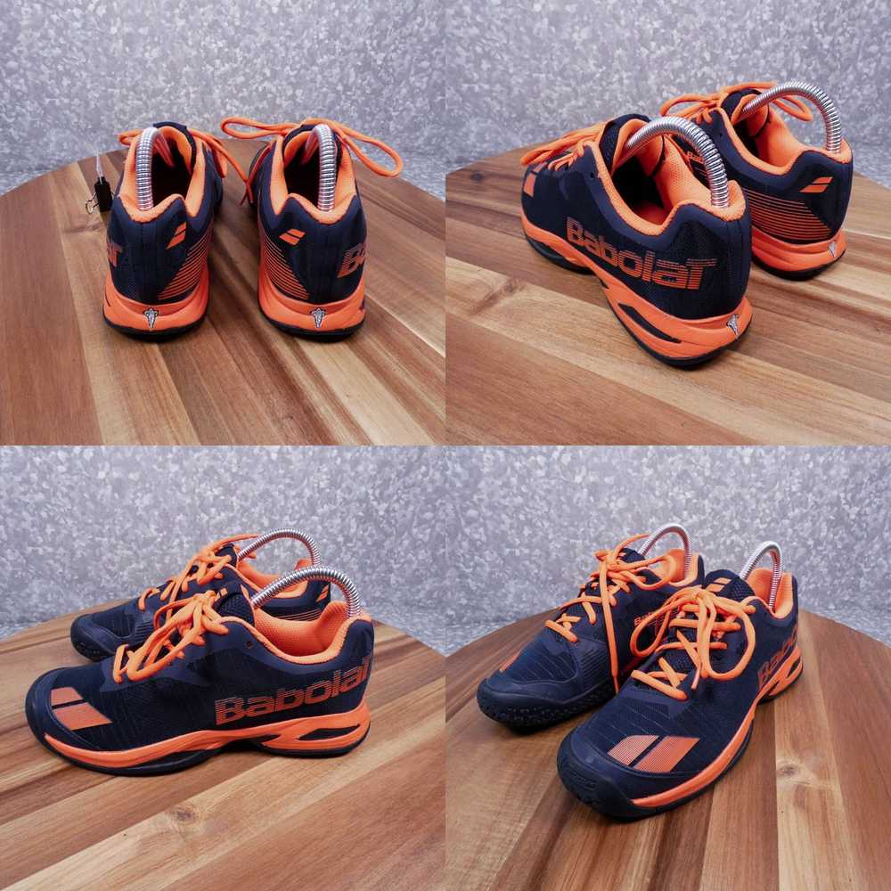 Vintage Babolat Mens 5.5 Tennis Shoe Black Orange… - image 4