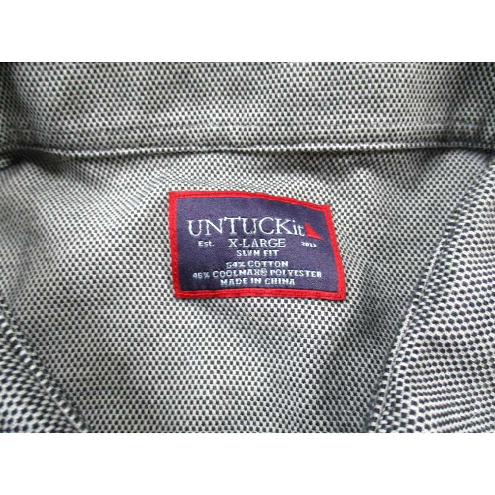 UNTUCKit UNTUCKit Shirt Mens XL Gray Button Up Sl… - image 3