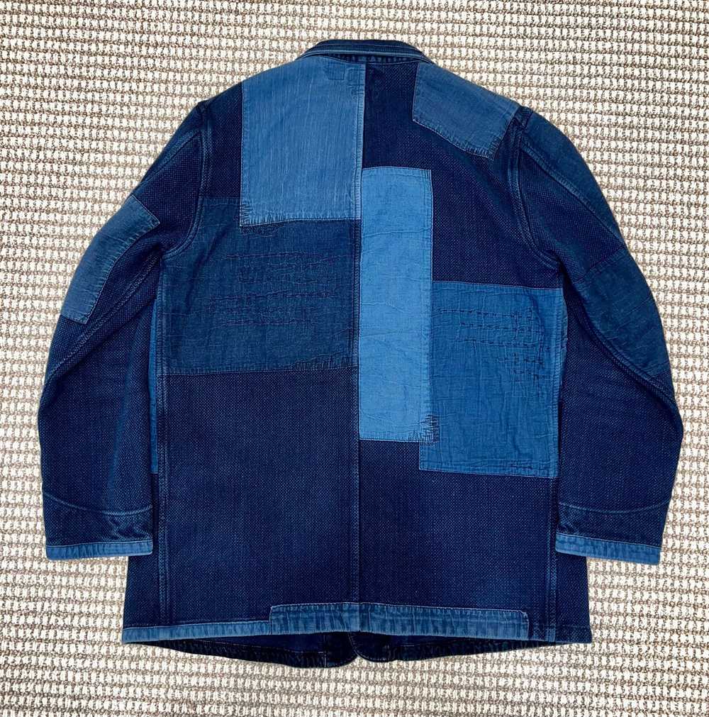 Blue Blue Japan Indigo Dyed Patchwork Sashiko Cho… - image 2