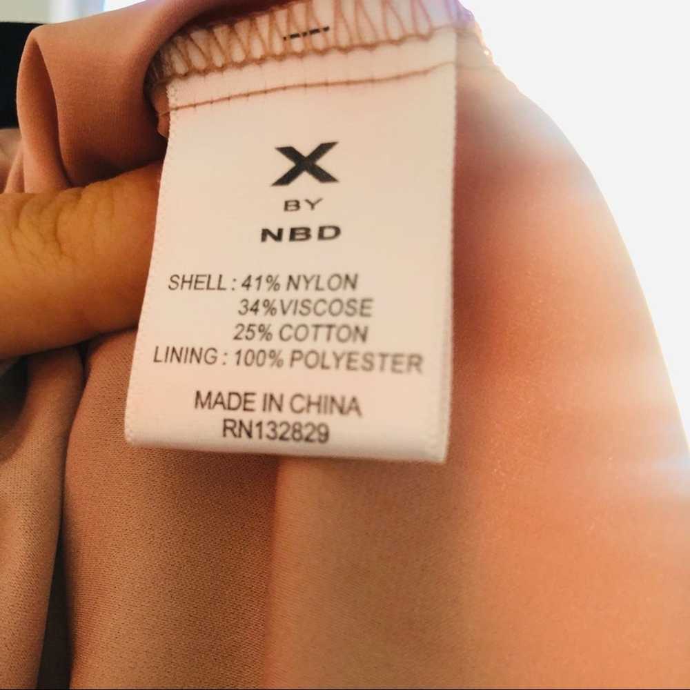 X X NBD REVOLVE Nova Black Lace Tan Mini Open Bac… - image 7
