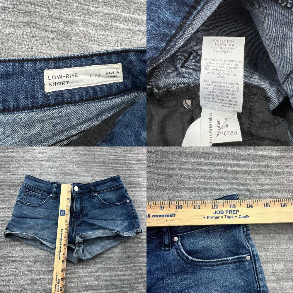 Vintage Bullhead Jean Shorts Size 26 Womens Low R… - image 4