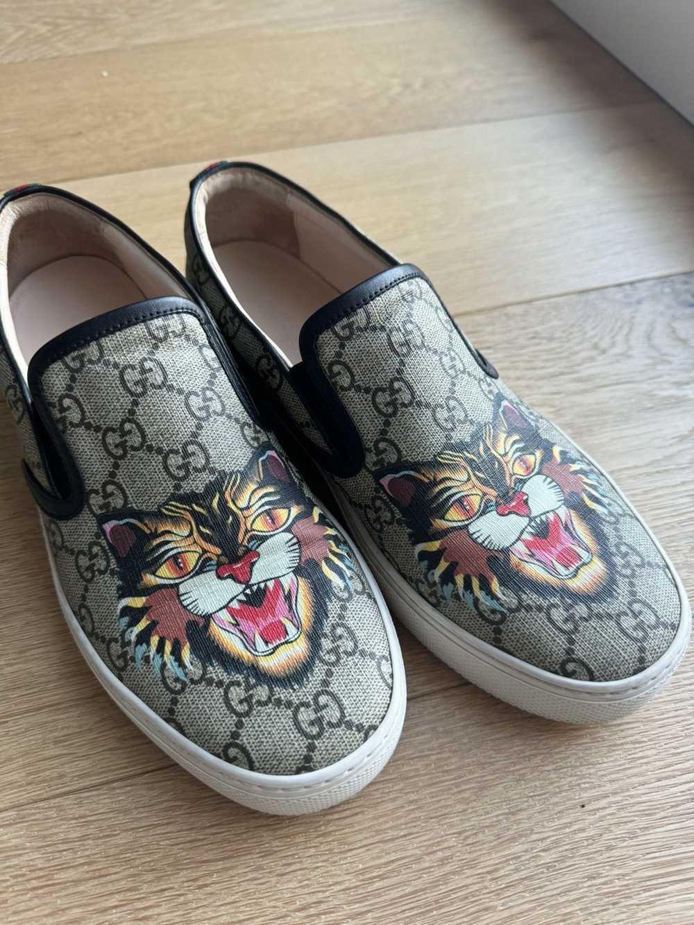 Gucci Gucci Angry Cat slip-on - image 1