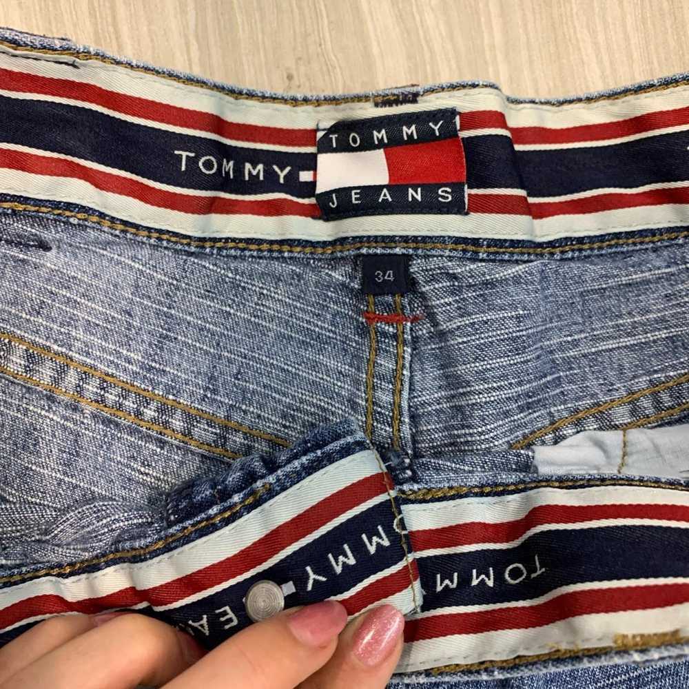 Tommy Hilfiger 90s vtg tommy denim shorts - image 3