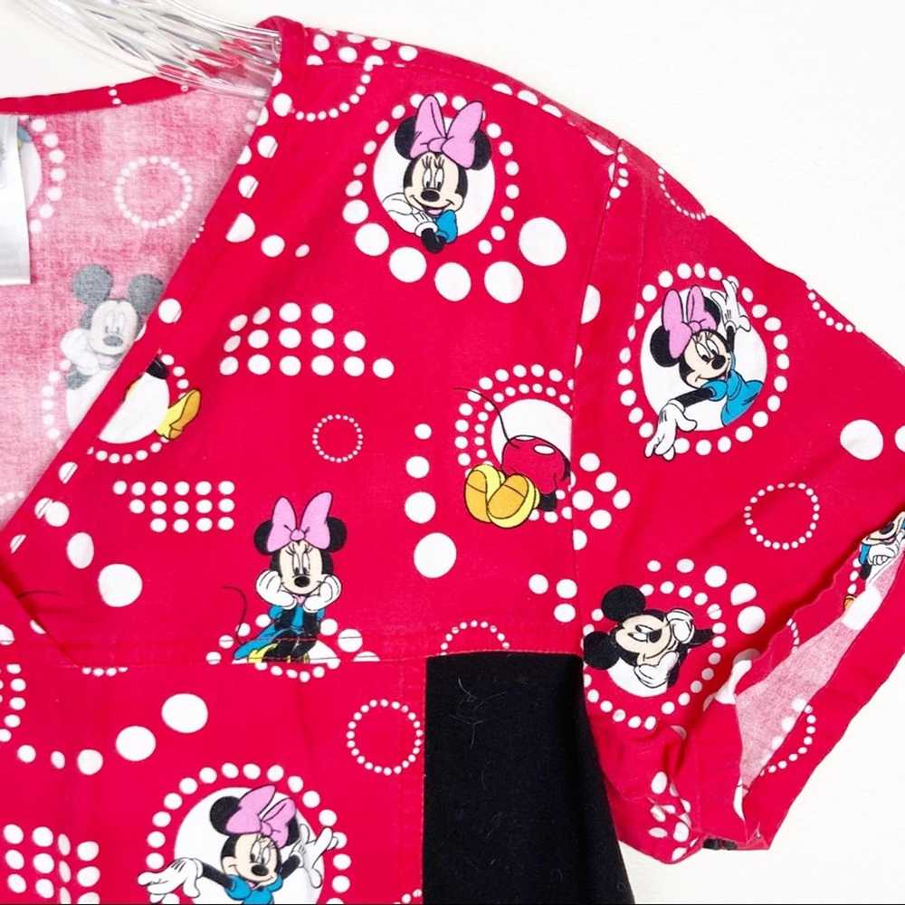 Disney Disney Mickey Mouse Minnie Mouse scrub top - image 4