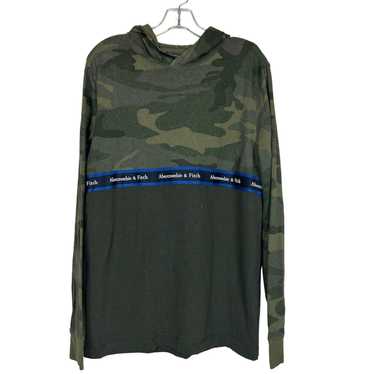 Abercrombie & Fitch Abercrombie Green Camo Print … - image 1