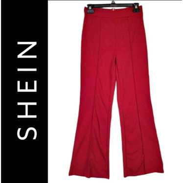 Shein Shein Womens Red Bootcut Zipper Back Casual… - image 1