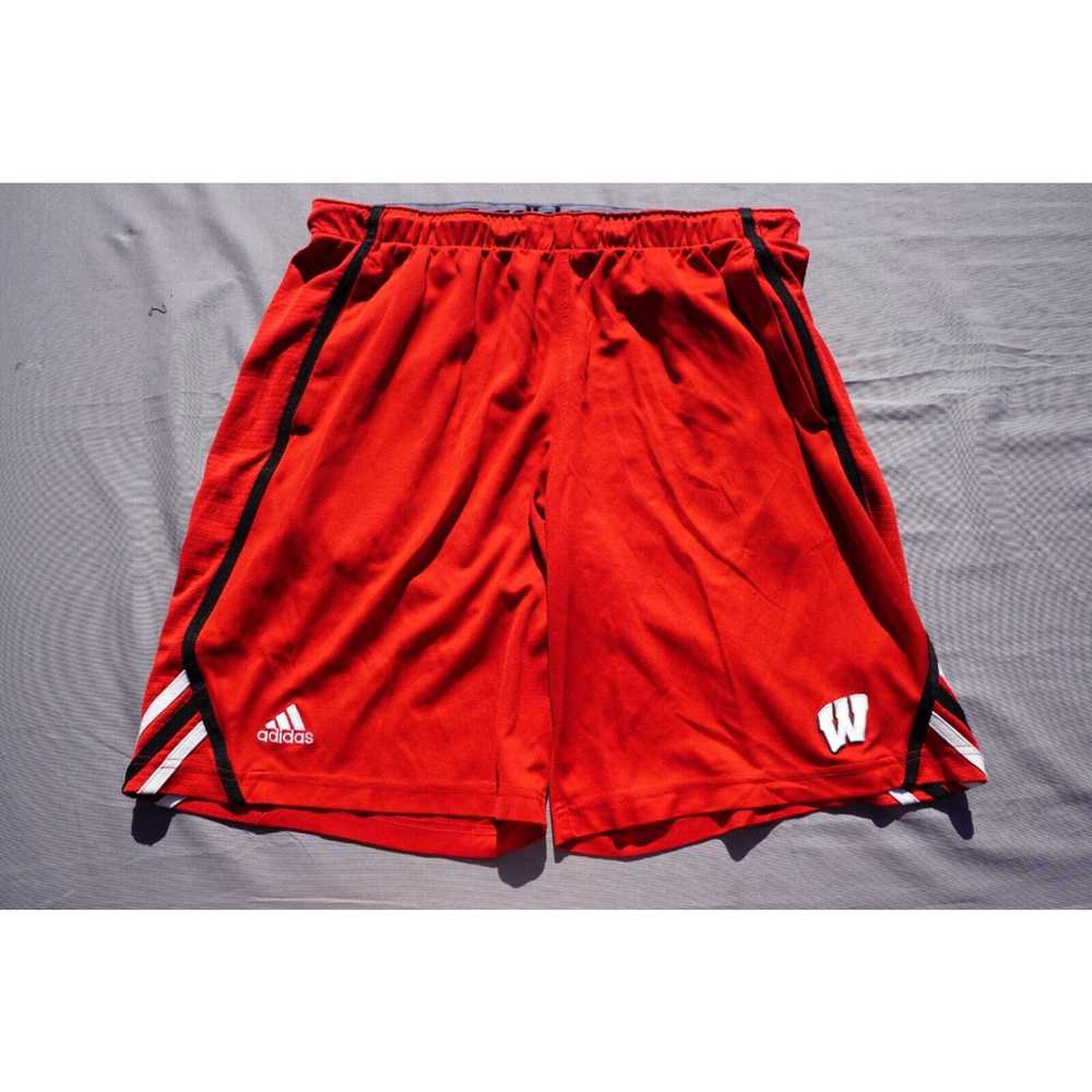 Adidas Adidas Elastic Waist Athletic Shorts. Red,… - image 1