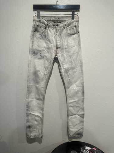 Rick Owens Batik Bleach Torrence Cut Denim Jeans - image 1